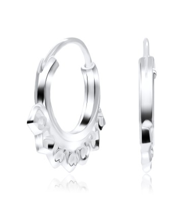 Silver Hoop Earring HO-1506