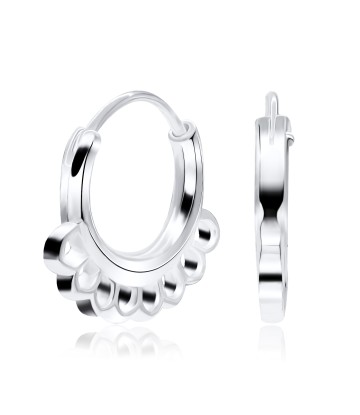 Silver Hoop Earring HO-1510