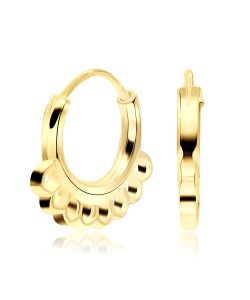 Gold Plated Silver Hoop Earring HO-1510-GP