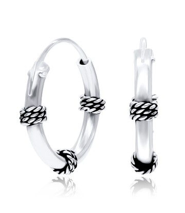 3 Knots Design Hoop Earrings HO-68