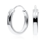 8mm Silver Hoop Earrings HO-84