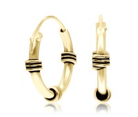 Gold Plated Stylish Hoop Earring HO-86-GP