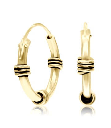 Gold Plated Stylish Hoop Earring HO-86-GP
