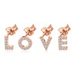 CZ Stone Stud Earring Set LOVE SET-STS-2981