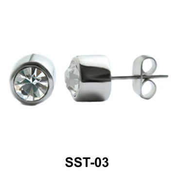 Stone Studded Stud Earrings SST-03