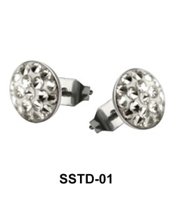 Rainbow Round Shaped Studs Earring SSTD-01