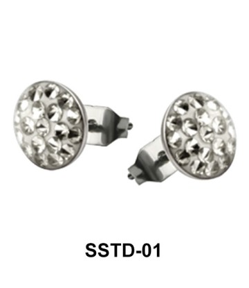 Rainbow Round Shaped Studs Earring SSTD-01