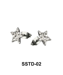 Rainbow Star Shaped Studs Earring SSTD-02