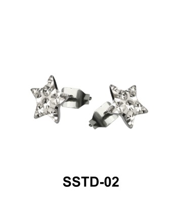 Rainbow Star Shaped Studs Earring SSTD-02