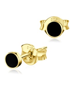 Gold Plated Stud Earring 3 mm Dot Shape ST-01-GP