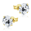 Round Brilliant CZ Stud Earring ST-10-RS