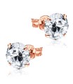 Round Brilliant CZ Stud Earring ST-10-RS