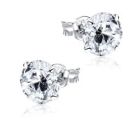 Round Brilliant CZ Stud Earring ST-10-RS