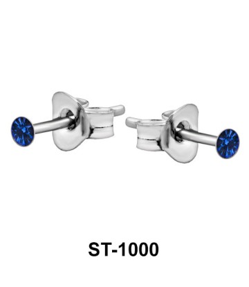 Stud Earring Dot Stone ST-1000