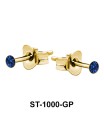 Stud Earring Dot Stone ST-1000