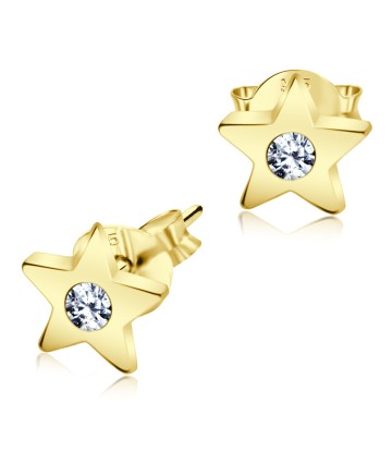 Gold Plated Stud Earring Star Designed ST-1006-GP