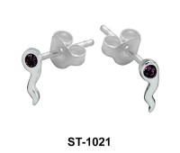 Stud Earring Wavy Shape ST-1021