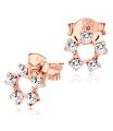 Stud Earring CZ 5 Corners ST-1032