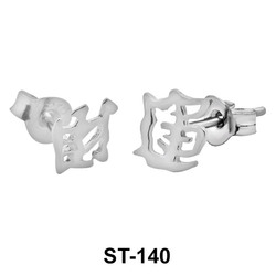 Stud Earring Asia Alphabet ST-140