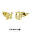 Stud Earring Asia Alphabet ST-140