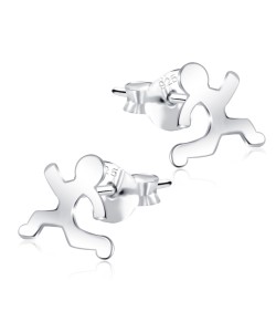 Stud Earring Running Man ST-184A