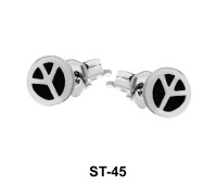 Stud Earring Emblem Shape ST-45