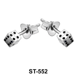  Stud Earring Dice Shape ST-552
