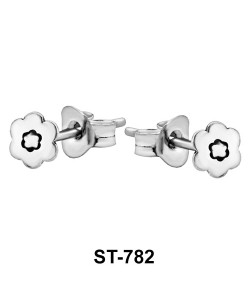 Stud Earring Circle Blossom ST-782