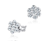 Stud Earring Shiny Flower ST-830