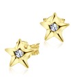 Stud Earring Star Middle Stone ST-834