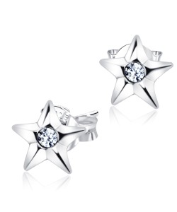 Stud Earring Star Middle Stone ST-834