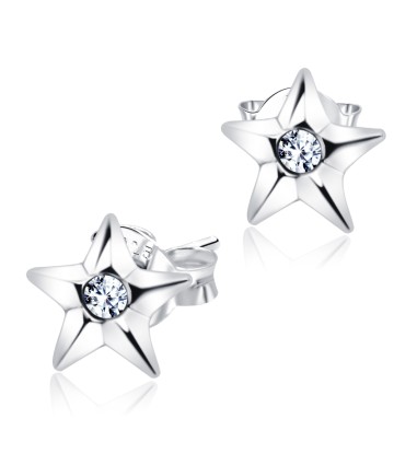 Stud Earring Star Middle Stone ST-834