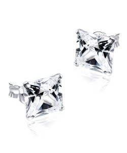 Stud Earring Classic Square ST-8x8-SQP