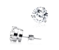 Round Stone Stud Earring STA-8-RS