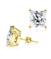 Square Stone Stud Earrings STA-8SQ