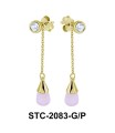 Rose Quartz Stud Earrings STC-2083