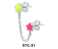 Stud Chain Double Enamel Star STC-51