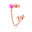 Heart and Bow Stud Earring Chain STC-63