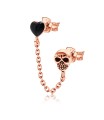 Heart and Skull Stud Earring Chain STC-65