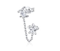 Dual Star Stud Earrings Chain STC-70