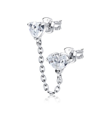 Pretty Heart Stud Earring Chain STC-71