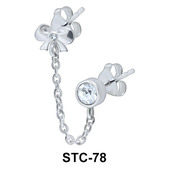 Stud Chain Cutie Bow STC-78