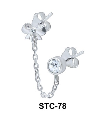 Stud Chain Cutie Bow STC-78