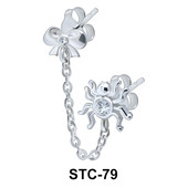 Stud Chain Bow and Spider STC-79