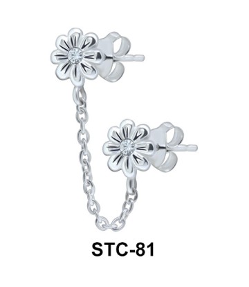 Stud Chain Double Flower STC-81