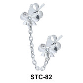 Stud Chain Double Bow STC-82
