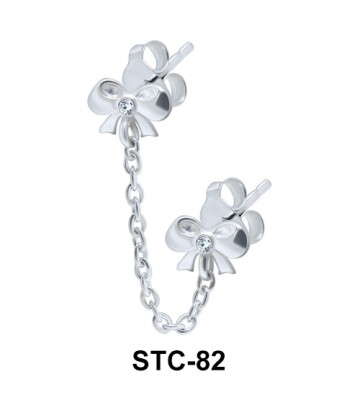 Stud Chain Double Bow STC-82