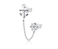 Pretty Anchor Stud Earrings Chain STC-83