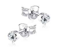 Prong Set Gemstone Stud Earrings STF-09