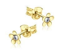 Gold Plated Silver Studs Earrings STF-11-GP